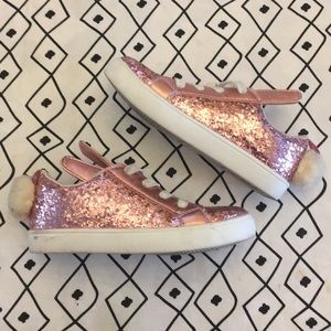 Cute glitter bunny shoes